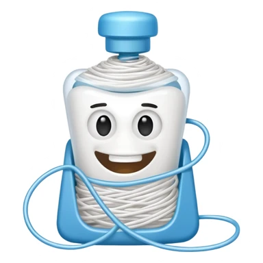 Dental floss splat  sticker