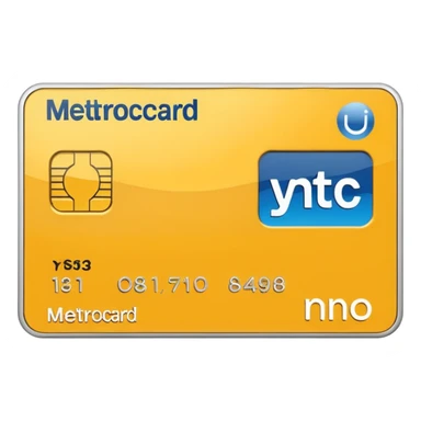 NYC metro card  sticker