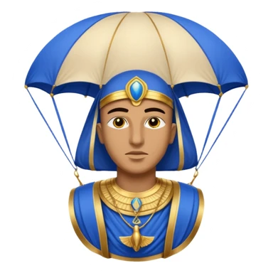 egyptian horus, parachute sticker