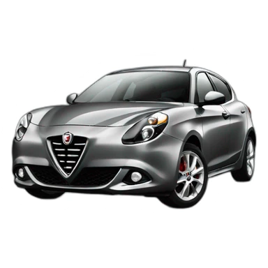 Grey Alfa Romeo Giulietta 2013 sticker