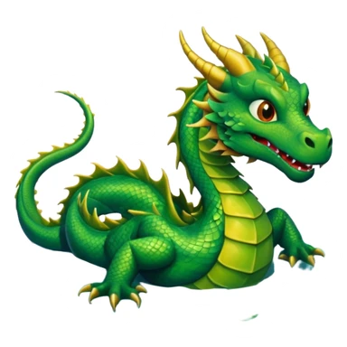 dragon in the lake sticker