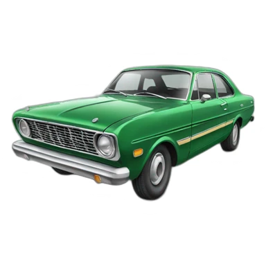 green old ford falcon sticker