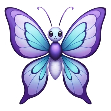 Butterfree-Lunala-Illumise-Fakémon-hybrid-creature (full body)  sticker