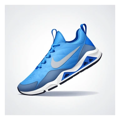 Tiburón con zapatillas nike azules  sticker