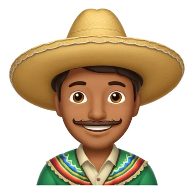 1900's mexican man sticker