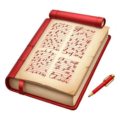 read books written in caligraphy in red letters sticker
