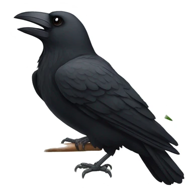 A crow smoking a marijuana joint sticker