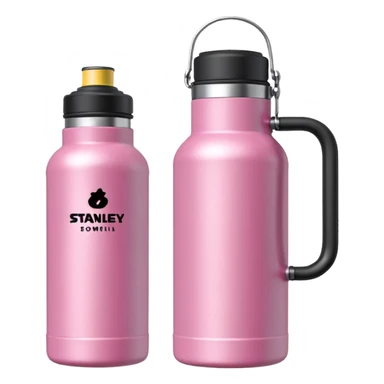pink stanley water bottle sticker