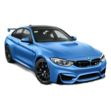 blue M4 Competition 4 door sticker