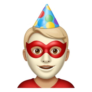 birthday fun mask sticker