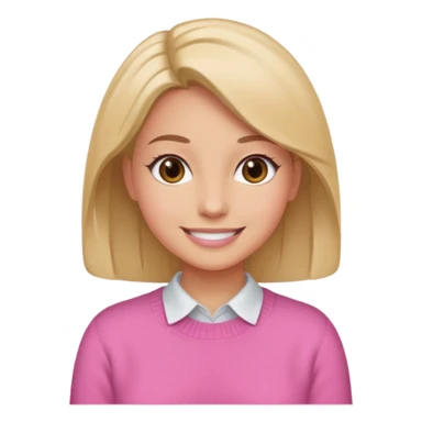 Secretary Out of office pink sweater sticker