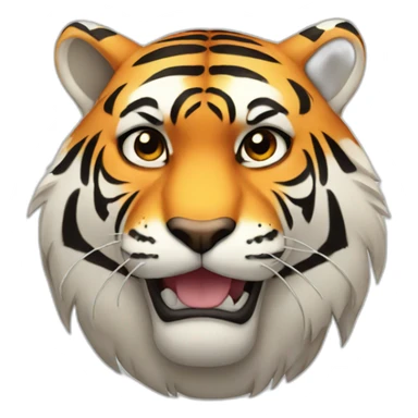Fat tiger sticker