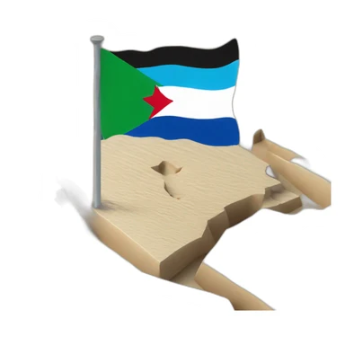 Palestine on top of Israel sticker