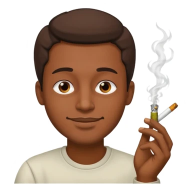 A guy smokin weed  sticker
