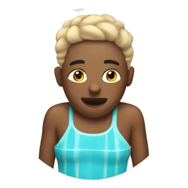 Chilling in a bathing suit sticker