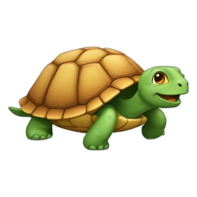 Chat sur une tortue  sticker