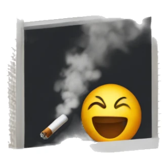 Smoking out the window sticker