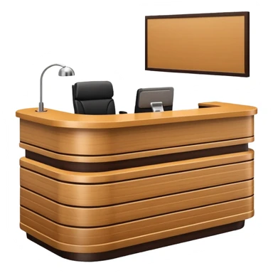 Reception desk
 sticker