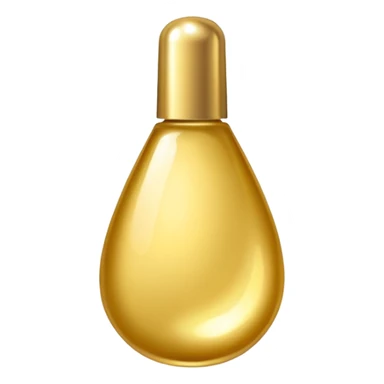 Gold drop of nail polish   sticker