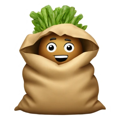 Sack of potatoes sticker