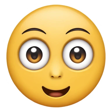 Emoji rolling eyes up showing white part mostly  sticker