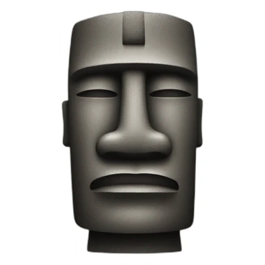 moai statue sticker