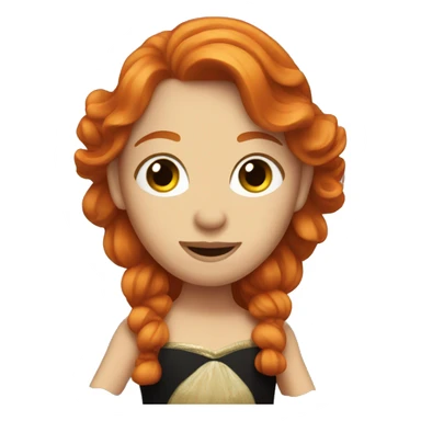 ginger flamenco dancer  sticker