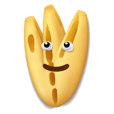 Make me a penne emoji with cheese on top sticker