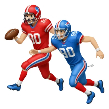 touchdown blue (#00A3E0) and red (#F9423A) sticker