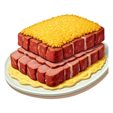 van gogh SPAM  meat landscape sticker