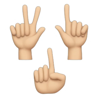 two hands one making the ok sign and the other putting a finger in the hole sticker