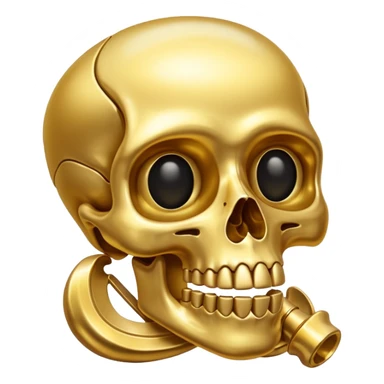 Golden bones sticker
