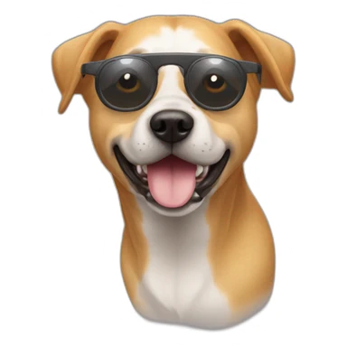 chien lunette de soleil sticker