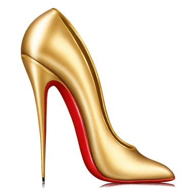 louboutin gold 10 cm stiletto sticker