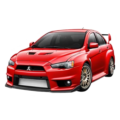 Mitsubishi lancer evo x  sticker