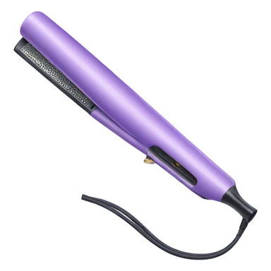 pastel purple hair straightener curling iron sticker