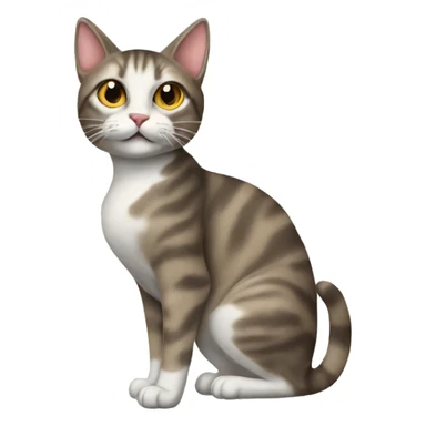 A cat with heels on sticker