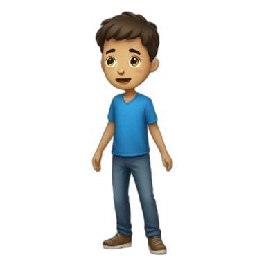 Un garçon qui a peur sticker