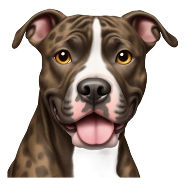 Brindle pitbull sticker