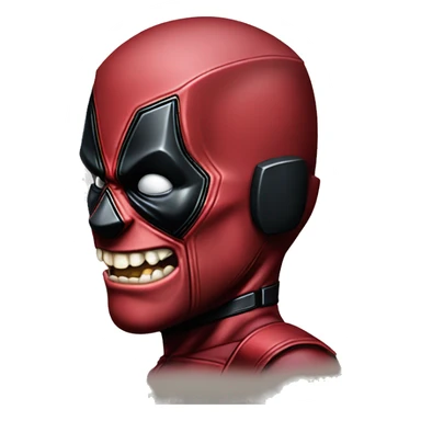 Deadpool wolverine hidden teeth sticker