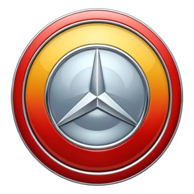 Mercedes logo sticker