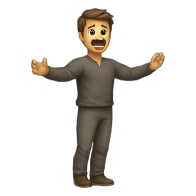 Homme qui fais un dabe sticker