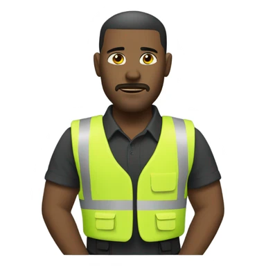 man standing with stab vest  sticker