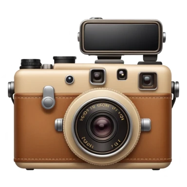 Appareil photo beige  sticker