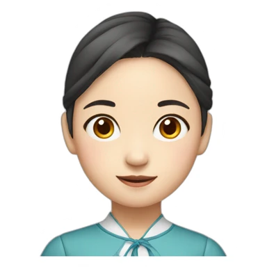 Chinese primary school girl sticker