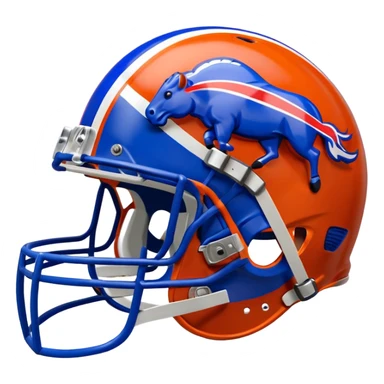 Denver bronco sitting on buffalo bills sticker