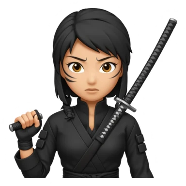 Female Ninja sticker