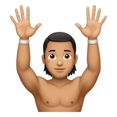 Two hands yeeting like how jey USO does  sticker