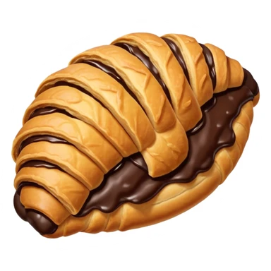 Chocolate croissant sticker