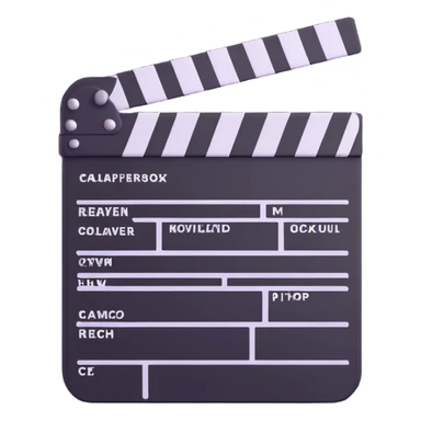 movie clapperboard sticker